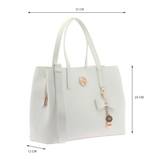 Bolsa de Mano WESTIES Hbyardagewe Yardang Sintetico mo Color Blanco