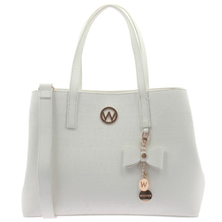 Bolsa de Mano WESTIES Hbyardagewe Yardang Sintetico mo Color Blanco