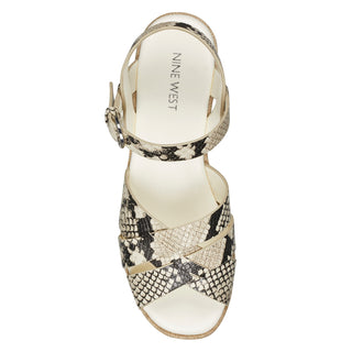 Sandalia con Plataforma NINE WEST Wneverlie3  Sintetico Color Beige