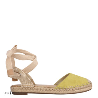 Sandalia con Plataforma NINE WEST Wnmage2-a  Textil Color Amarillo