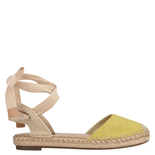 Sandalia con Plataforma NINE WEST Wnmage2-a  Textil Color Amarillo