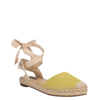 Sandalia con Plataforma NINE WEST Wnmage2-a  Textil Color Amarillo