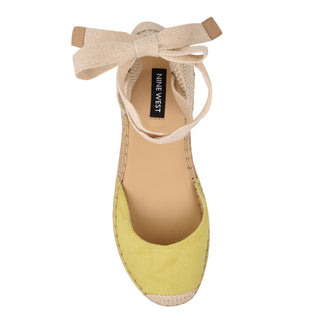 Sandalia con Plataforma NINE WEST Wnmage2-a  Textil Color Amarillo