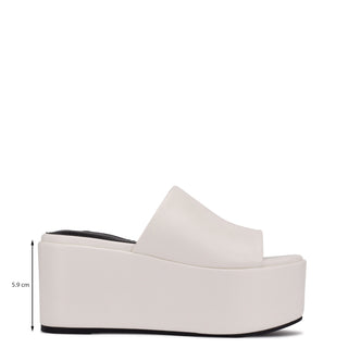 Zapatilla con Plataforma NINE WEST Wnballa3  Sintetico Color Blanco