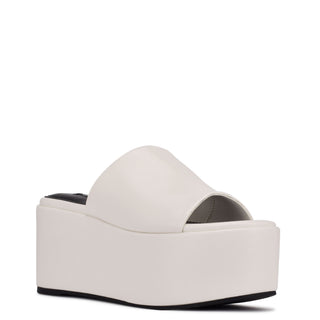 Zapatilla con Plataforma NINE WEST Wnballa3  Sintetico Color Blanco