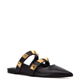 Zapato Destalonado NINE WEST Wndua  Piel Color Negro