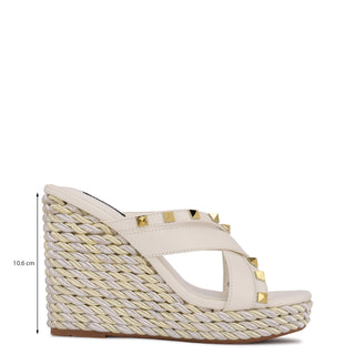 Zapatilla con Plataforma NINE WEST Wnpipa3  Sintetico Color Blanco