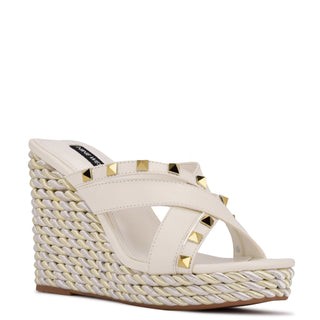 Zapatilla con Plataforma NINE WEST Wnpipa3  Sintetico Color Blanco