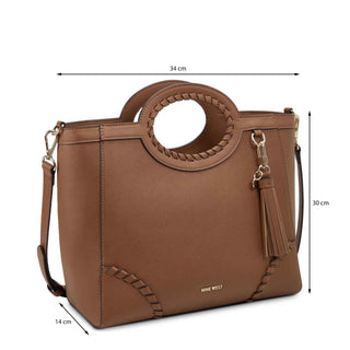 Bolsa Tote NINE WEST Ngn122722 Zavannah Sintetico Color Cafe