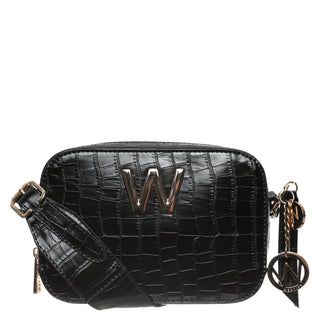 Bolsa Crossbody WESTIES Hbtelmawe  Sintetico Color Negro