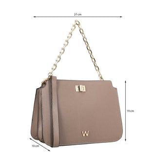 Bolsa Crossbody WESTIES Hbsulamiwe Kexin Sintetico Color Cafe