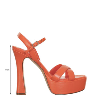 Sandalia NINE WEST Wniriv3  Sintetico Color Naranja