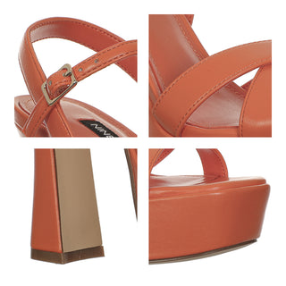 Sandalia NINE WEST Wniriv3  Sintetico Color Naranja