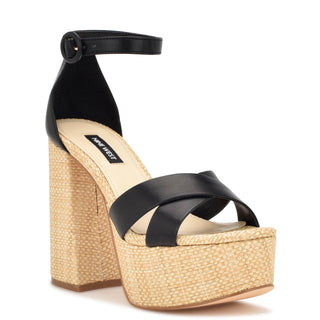 Sandalia NINE WEST Wnwillie3  Sintetico Color Negro