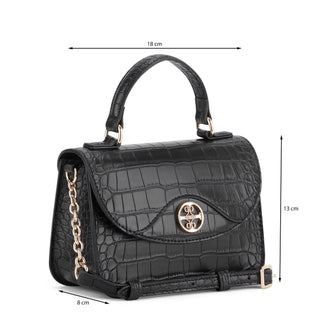 Bolsa tote NINE WEST Ngc125173 Geneva Sintetico Color Negro