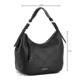 Bolsa Hobo NINE WEST Noe124502  Sintetico Color Negro