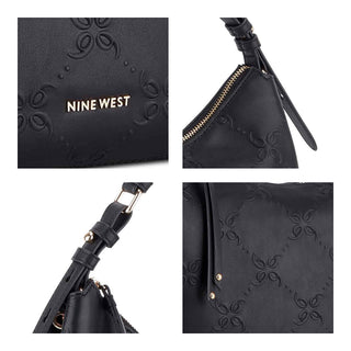 Bolsa Hobo NINE WEST Noe124502  Sintetico Color Negro