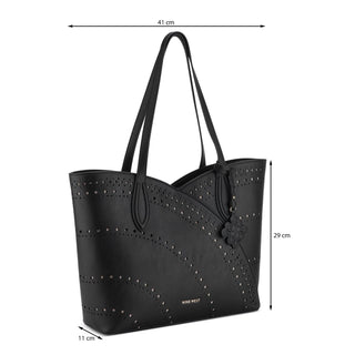 Bolsa Tote NINE WEST Ngn130923 Cheyenne Piel acabado charol Color Negro