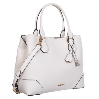 Bolsa tote NINE WEST Ngv108509 Brooklyn Piel acabado charol Color Blanco