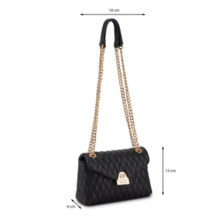 Bolsa Crossbody NINE WEST Ngq130478 Caelia Sintetico Color Negro