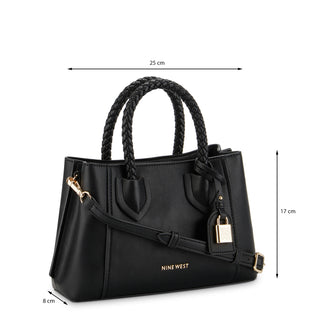 Bolsa de Mano NINE WEST Ngn130576 Dinah Piel acabado charol Color Negro