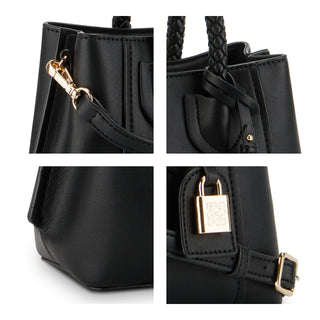 Bolsa de Mano NINE WEST Ngn130576 Dinah Piel acabado charol Color Negro