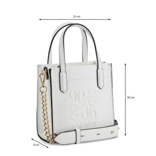 Bolsa Tote NINE WEST Ngb131075 Emmaline Piel acabado charol Color Blanco