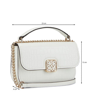 Bolsa Crossbody NINE WEST Ngc131221 Tao Sintetico Color Blanco