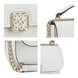 Bolsa Crossbody NINE WEST Ngc131221 Tao Sintetico Color Blanco