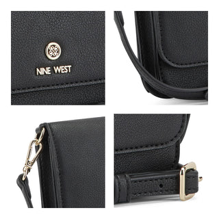 Cartera NINE WEST Ngb130379 Linnette Piel acabado charol Color Negro