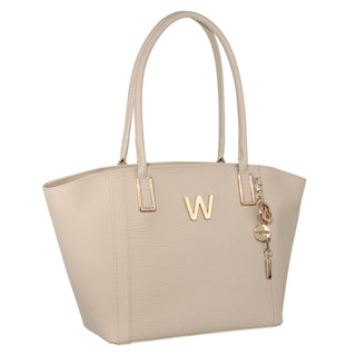 Bolsa Tote WESTIES Hbbyske4we Dalinar Sintetico Color Beige