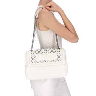 Bolsa Crossbody WESTIES Hbclemente3we Nortem Sintetico Color Blanco