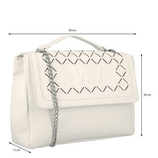 Bolsa Crossbody WESTIES Hbclemente3we Nortem Sintetico Color Blanco