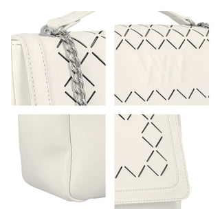 Bolsa Crossbody WESTIES Hbclemente3we Nortem Sintetico Color Blanco