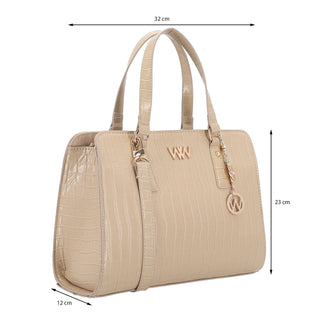 Bolsa de Mano WESTIES Hbdanadwe  Sintetico Color Beige