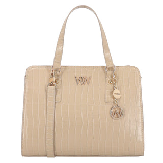 Bolsa de Mano WESTIES Hbdanadwe  Sintetico Color Beige