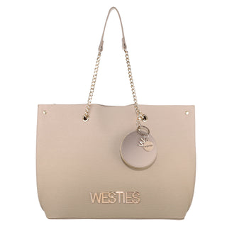 Bolsa Tote WESTIES Hbdarius7we Ulamis Sintetico Color Beige