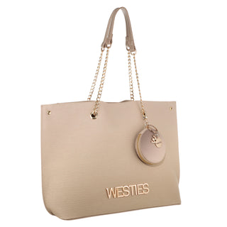 Bolsa Tote WESTIES Hbdarius7we Ulamis Sintetico Color Beige