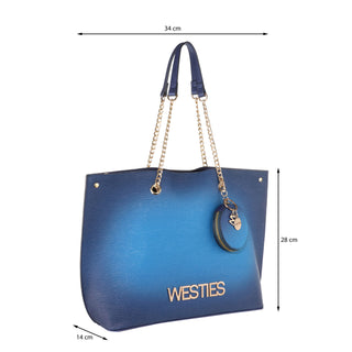 Bolsa Tote WESTIES Hbdarius7we Ulamis Sintetico Color Azul