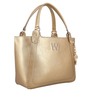 Bolsa Tote WESTIES Hbedixowe Sorokari Sintetico Color Metalico