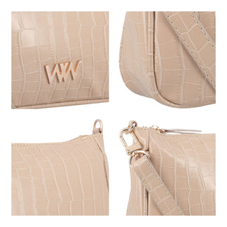 Bolsa Shoulder WESTIES Hbhiebawe  Sintetico Color Beige