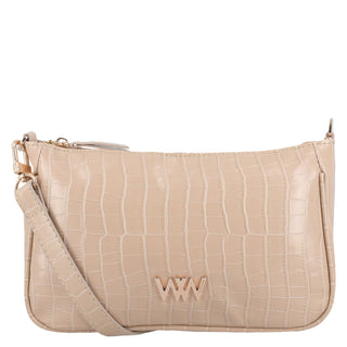 Bolsa Shoulder WESTIES Hbhiebawe  Sintetico Color Beige