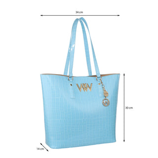 Bolsa Tote WESTIES Hbhispiwe  Sintetico Color Azul