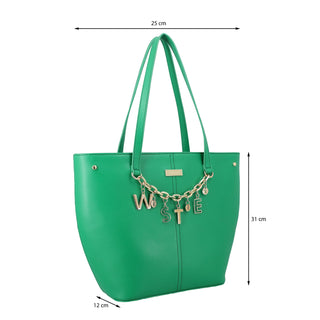 Bolsa Tote WESTIES Hbikiitwe Likuku Sintetico Color Verde