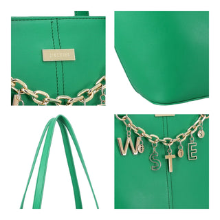 Bolsa Tote WESTIES Hbikiitwe Likuku Sintetico Color Verde