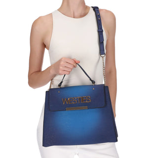 Bolsa de Mano WESTIES Hbirderwe Ulamis Sintetico Color Azul