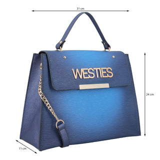 Bolsa de Mano WESTIES Hbirderwe Ulamis Sintetico Color Azul