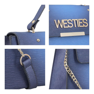 Bolsa de Mano WESTIES Hbirderwe Ulamis Sintetico Color Azul