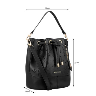 Bolsa Crossbody WESTIES Hborelda2we Halrock Sintetico Color Negro