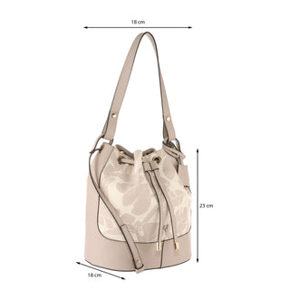 Bolsa Crossbody WESTIES Hboreldawe Elezu Textil Color Beige